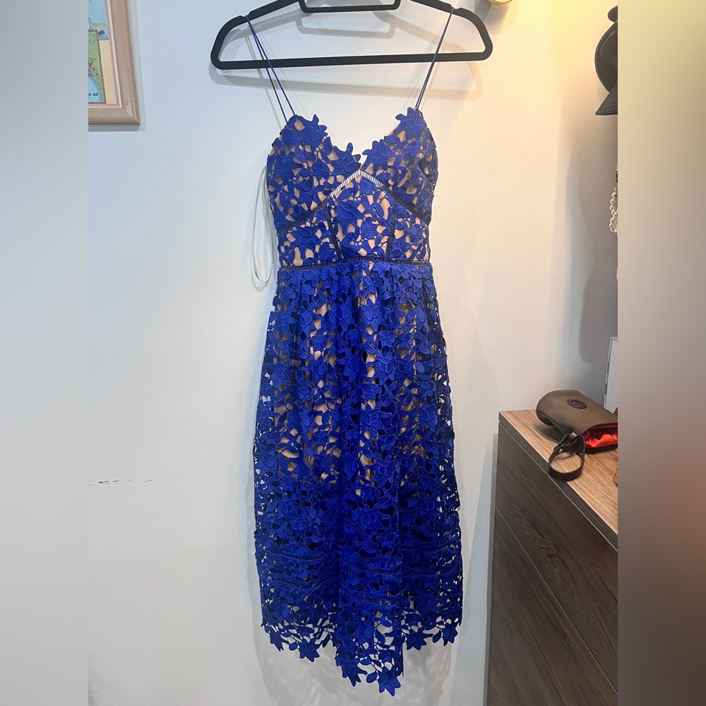 Self-Portrait Lace Midi Dress